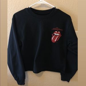 Rolling Stone cropped crew neck